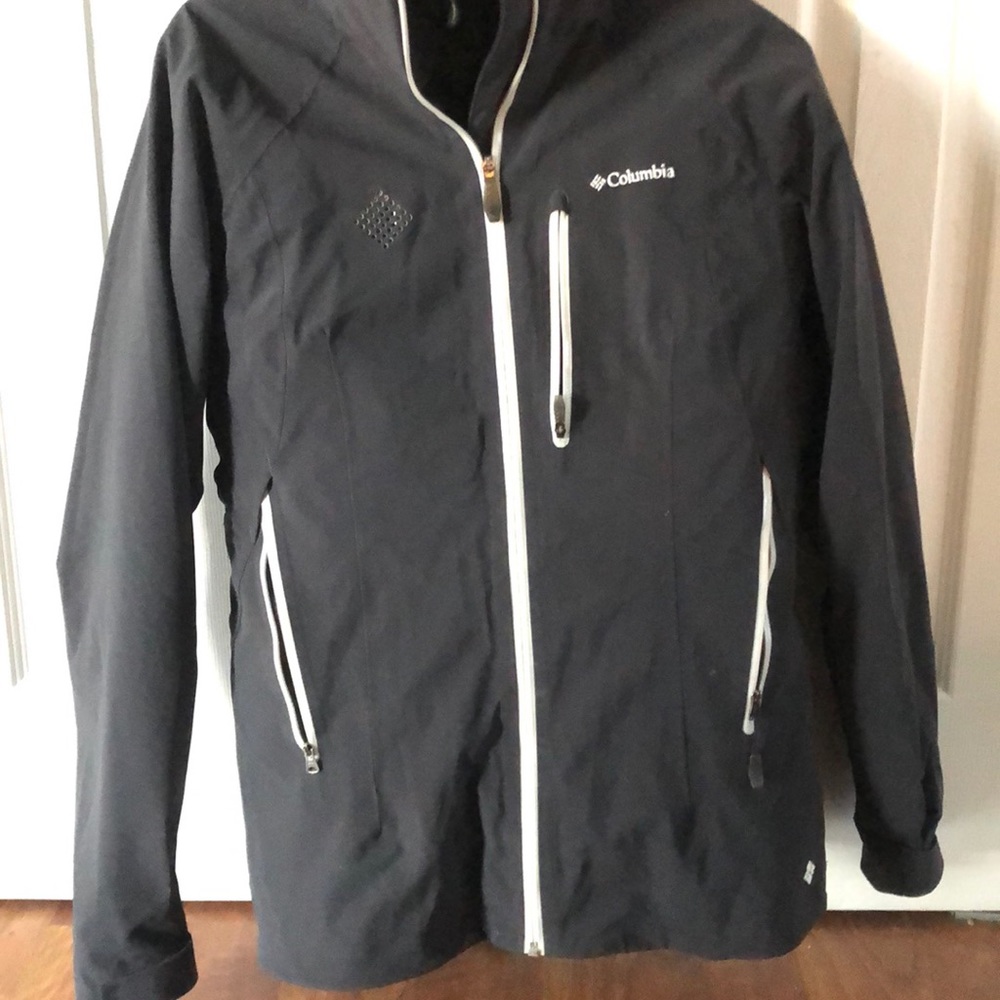 Dark gray ski coat